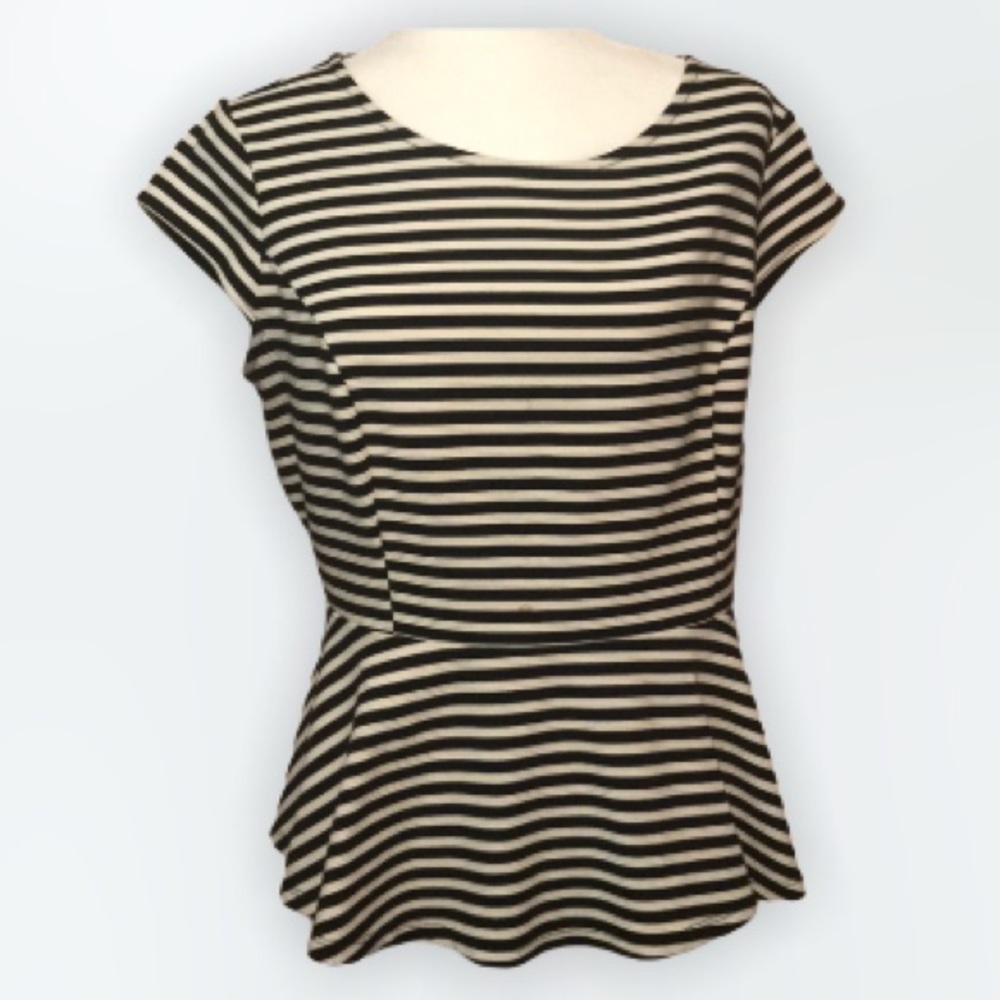 ELLE Striped Pendulum Top Size Large